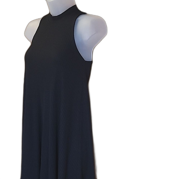 Hollister Micro Mini Dress Swing Flowy Sleeveless Mock Neck Racer Back Key Hole - Picture 3 of 16